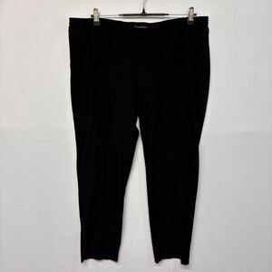 Eileen Fisher Women Pull On Leggings Size XL X-Large Viscose Blend Black C047 -3